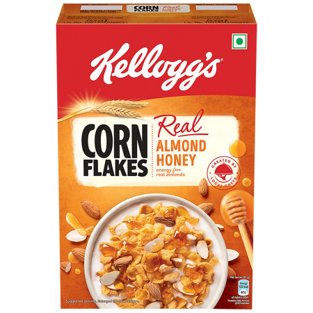 KELLOGGS REAL AMONDS HONEY CORNFLAKES 300GM